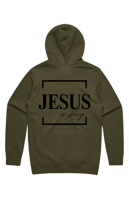 PRO-LUXE PULLOVER HOODIE- OLIVE DRAB [JESUS IS KING]