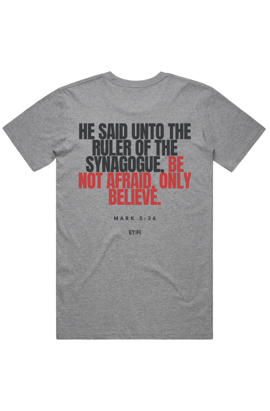 PRO-FORM SIGNATURE TEE- SILVER ASH [BE NOT AFRAID]