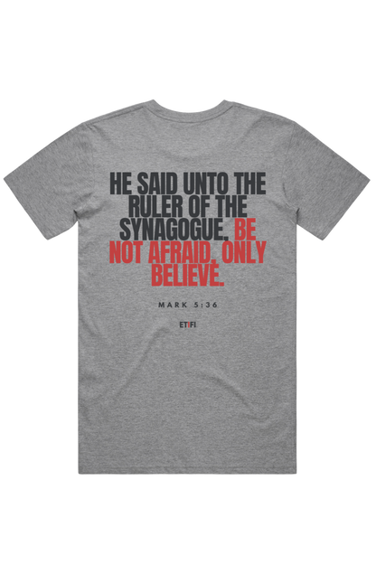 PRO-FORM SIGNATURE TEE- SILVER ASH [BE NOT AFRAID]