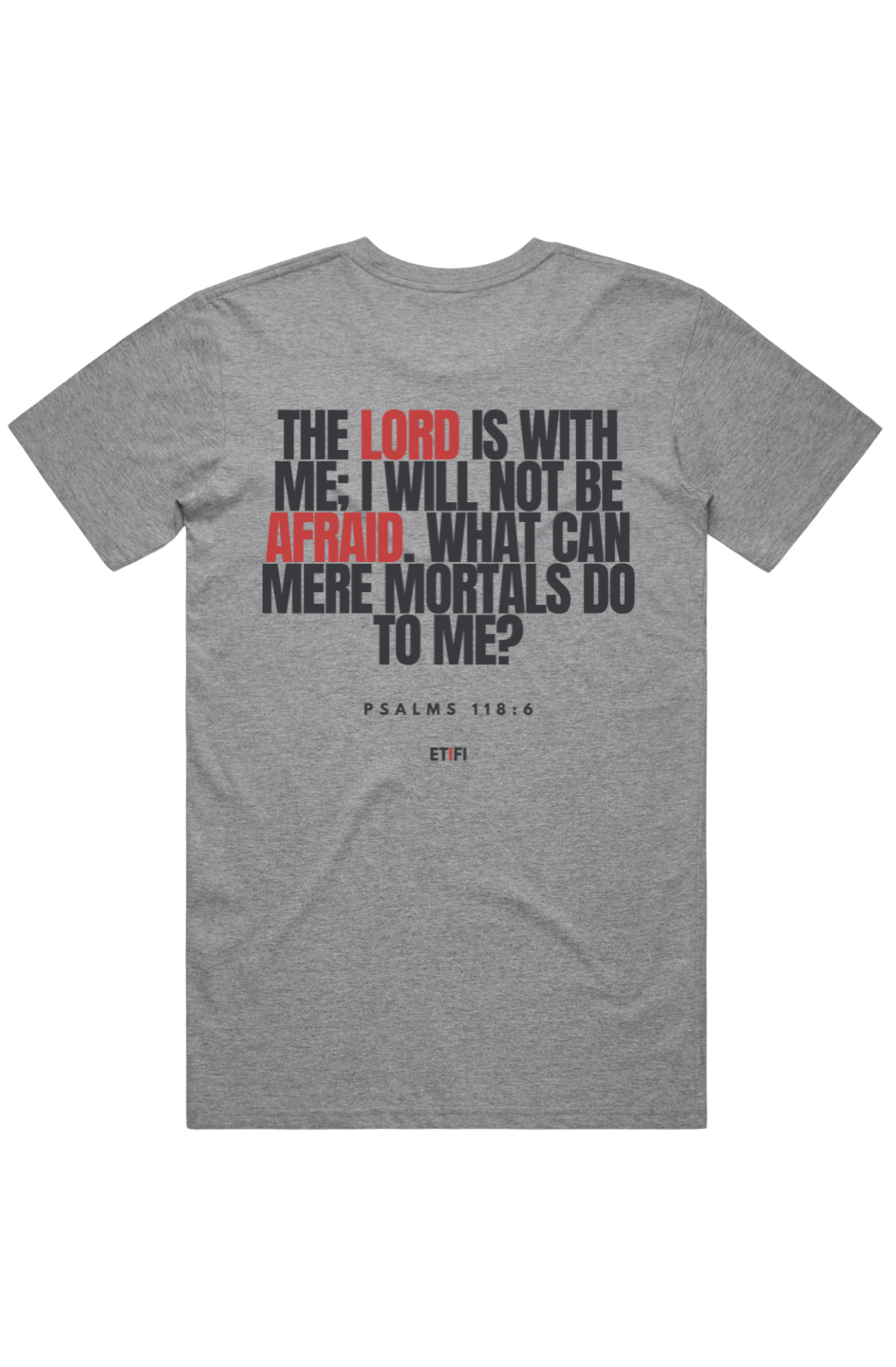 PRO-FORM SIGNATURE TEE- SILVER ASH [BE NOT AFRAID]