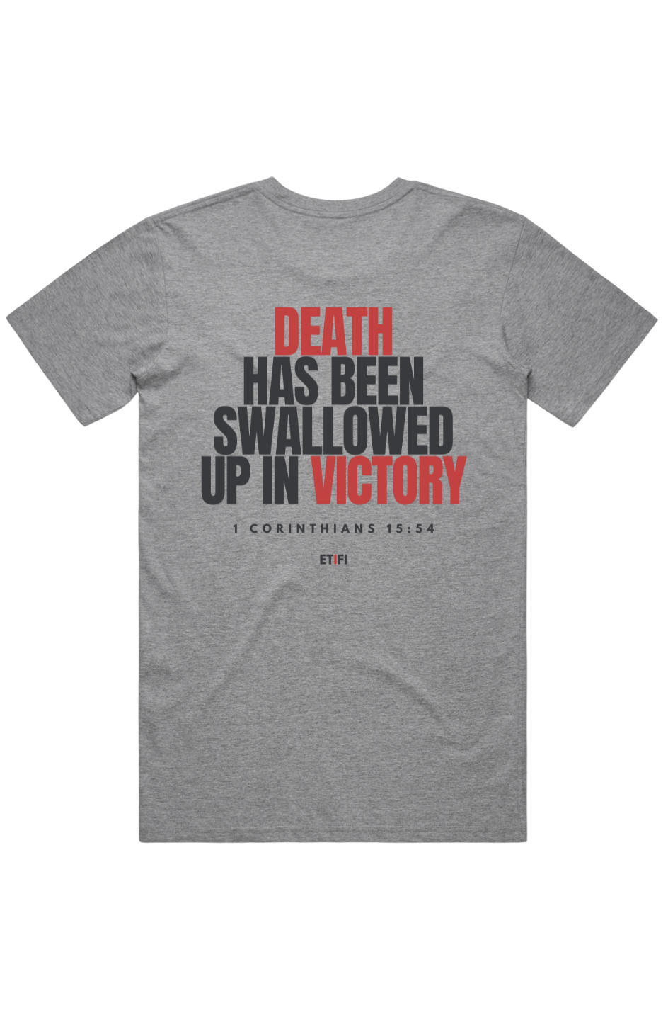 PRO-FORM SIGNATURE TEE- SILVER ASH [BE NOT AFRAID]