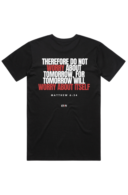 PRO-FORM SIGNATURE TEE- CARBON BLACK [BE NOT AFRAID]