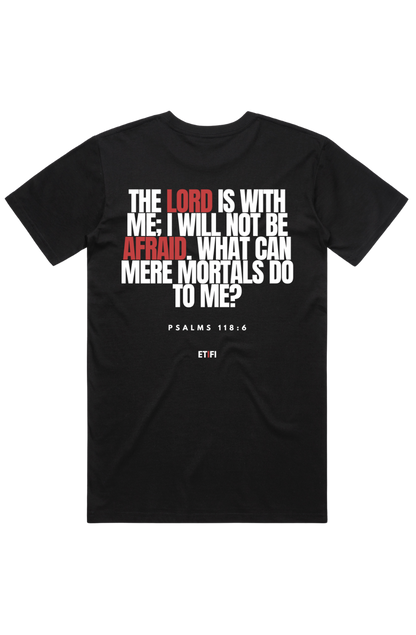 PRO-FORM SIGNATURE TEE- CARBON BLACK [BE NOT AFRAID]