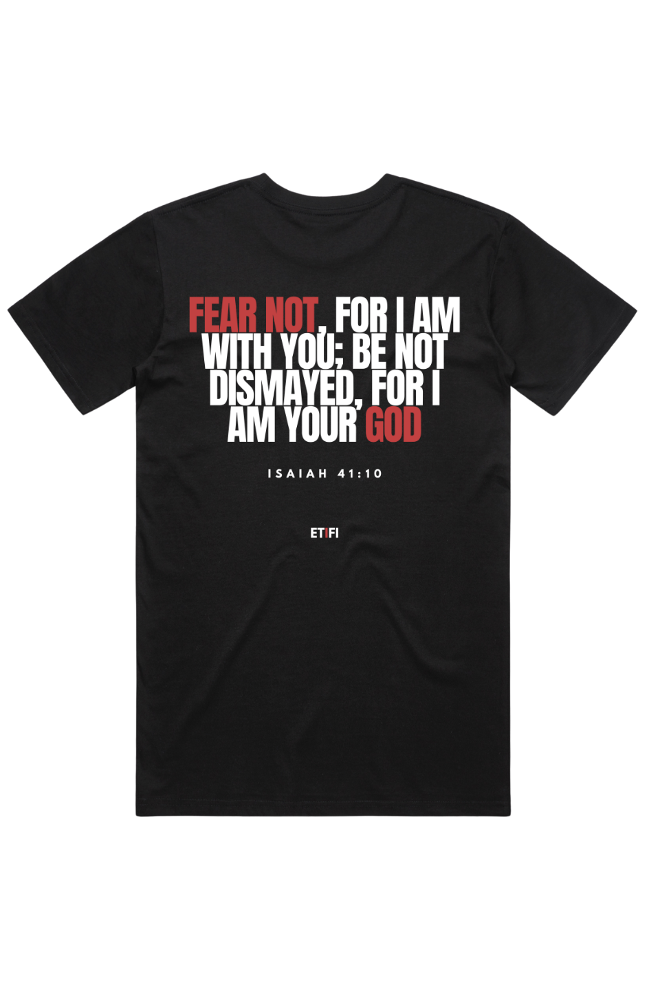 PRO-FORM SIGNATURE TEE- CARBON BLACK [BE NOT AFRAID]