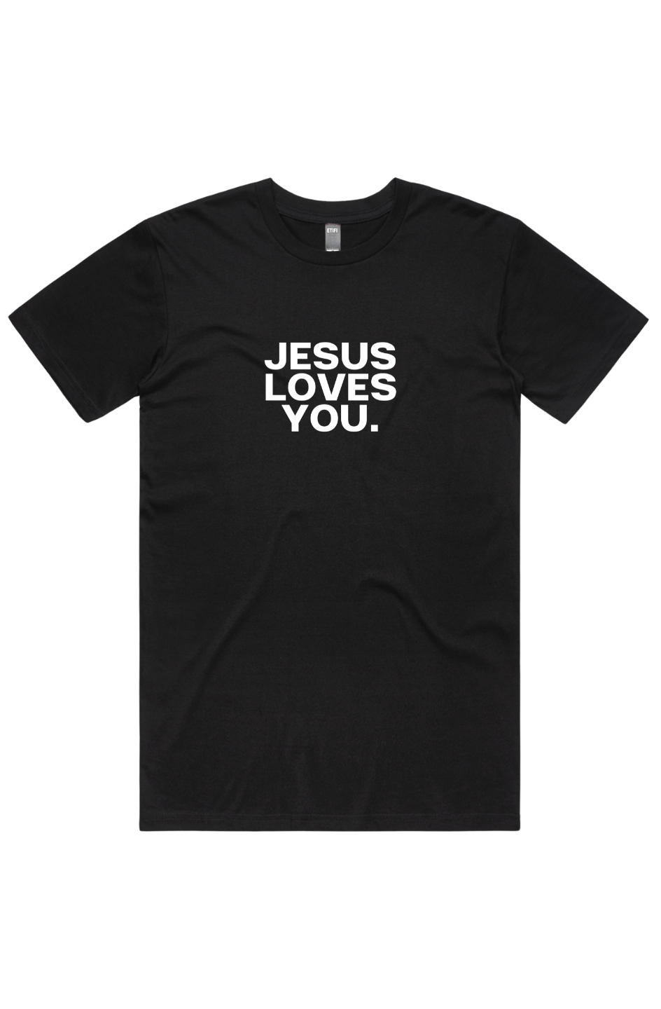 PRO-FORM SIGNATURE TEE- CARBON BLACK [JESUS LOVES YOU]
