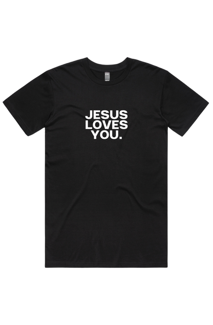 PRO-FORM SIGNATURE TEE- CARBON BLACK [JESUS LOVES YOU]