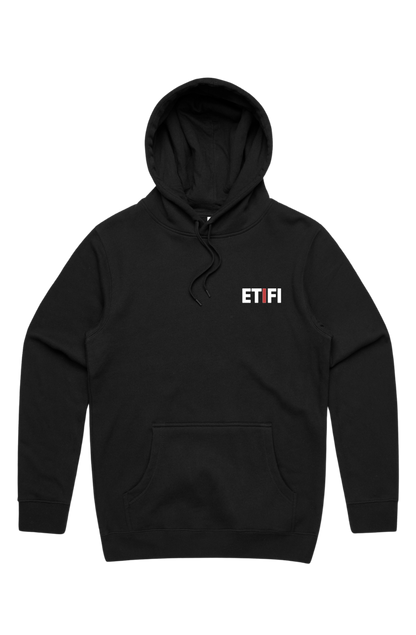 PRO-LUXE PULLOVER HOODIE- CARBON BLACK (RED) [JESUS IS KING]