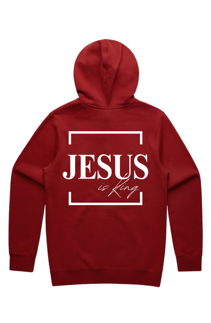 PRO-LUXE PULLOVER HOODIE- CRIMSON [JESUS IS KING]