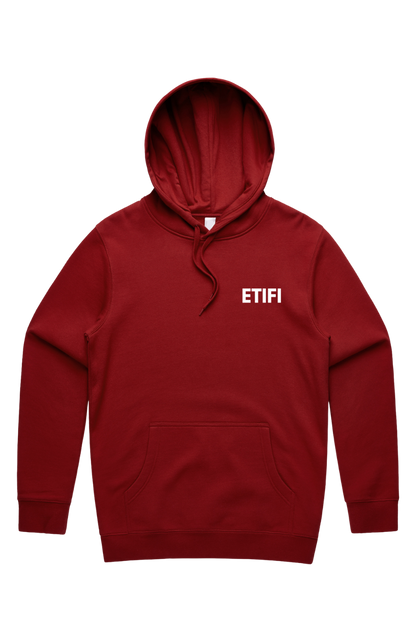 PRO-LUXE PULLOVER HOODIE- CRIMSON [JESUS IS KING]